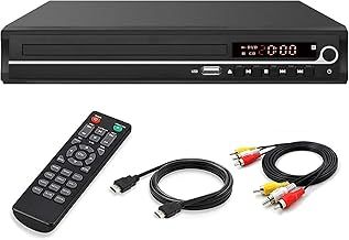 VATI DVD Player for TV,Region Free HDMI DVD Player for Smart TV Support 1080P Full HD with HDMI Cable Remote Control USB Input