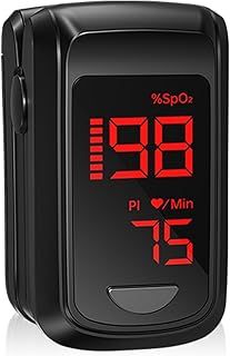 Heart Rate Monitor Oxygen Monitor Finger Adults, HOLFENRY Fingertip Pulse Oximeter Saturation Monitor Checking SpO2 Level Heart Rate PI for Adults/Elder at Home Outdoor Sport Use