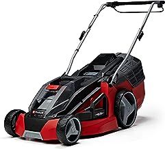 Einhell Power X-Change 36/43 Cordless Lawnmower With Battery (x2) and Charger (x2) - 36V, 43cm Cutting Width, 63L Grass Box, 6 Cutting Heights, Mulching - GE-CM 43 Li M Battery Lawn Mower Red / Black