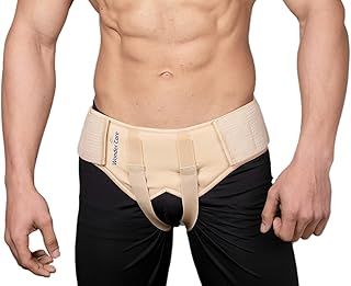 Wonder Care Hernia Belt for Men and Women Groin Hernia Truss Brace Adjustable Hernia Belt Inguinal Hernia Support Pain Relief With 2 Removable Compression Pads_(Large)...