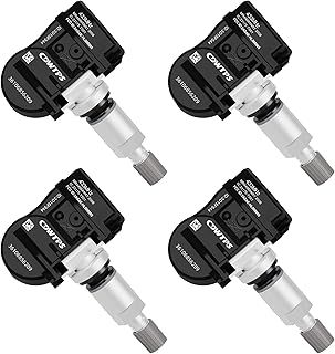 CDWTPS Car Tire Pressure Sensor,433Mhz Tire Pressure Monitoring System(TPMS) sensor for BMW MINI Replacement#36106856209.36106881890(4-Pack)