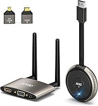 Wireless HDMI Transmitter and Receiver 4K, 5G 165FT/50M HDMI Extender HDMI VGA Video/Audio Dual Screen Transmission, Live Transmission for Laptop, Tablet, Camera, Support Nefix/TikTok/YouTube