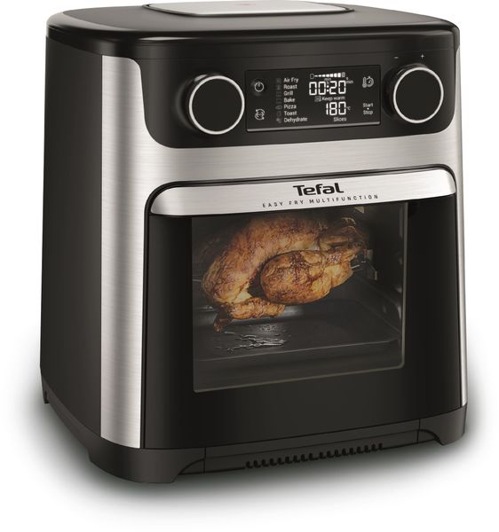 Tefal Easy Fry 15L Air Fryer Oven, 9-in-1, Rotisserie, Stainless Steel