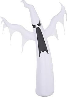 HOMCOM 6FT 1.8m LED Halloween Inflatable Decoration Floating Ghost Scary Party Outdoors Yard Lawn