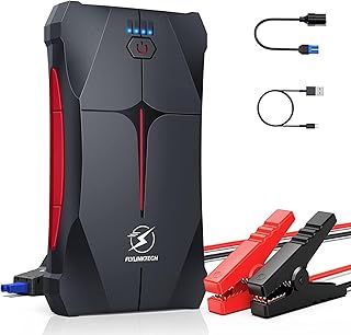Car Jump Starter, FLYLINKTECH 4000A Peak 12V Portable Car Battery Jump Starter Booster (up to 9.0L Gas Or 8.5L Diesel Engine), Power Bank with LED Flashlight, IP67