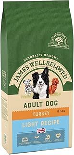 James Wellbeloved Light Adult Turkey and Rice 12.5 kg Bag, Hypoallergenic Dry Dog Food