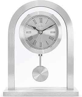Acctim Metal Mantel Clock, Silver, One Size