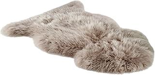Altlue Real Genuine Sheepskin Rug - Natural, Full Sheepskin Throw - Fluffy Fur, Authentic Seat Covers & Pads (70X100cm)