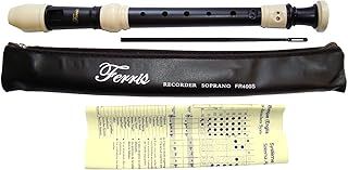 Ferris FR400S Descant/Soprano Recorder,Black