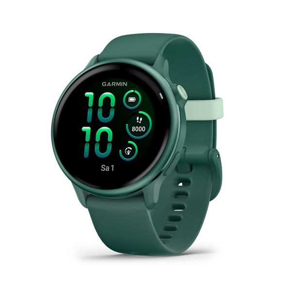 Garmin vívoactive 6, 42mm GPS smartwatch, AMOLED touchscreen, all-day health monitoring, personalised fitness features, advanced sleep coaching, Music, up to 11 days battery life, Jasper Green