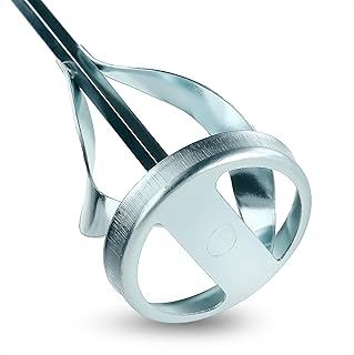 Paint Stirrer Paddle Mixer for Hand Drill, 60mm x 400mm, Galvanized Steel HEX Paint Mixer for Drill, Small Drill Plaster Mixer, Mixing Paddle for Paint, Plaster, Jointing Compound, Varnish