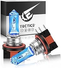 TECTICO H15 Headlight Bulb Full Main Beam 12V 15/55W 5000K Warm White +130% Super Bright DRL Halogen Upgrade Bulbs Replacement, 2 Lamps