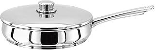 Stellar 1000 24cm Stainless Steel Saute Pan/Frying Pan and Lid