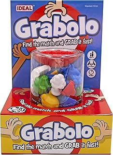 Grabolo: Find the match and grab it fast reaction game Quick play family game For 3-6 Players Ages 4+, Multicolor