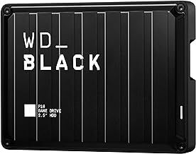 WD_Black P10 6TB Game Drive, Portable External Hard Drive, Speeds Up to 130 MB/s, Works With Console, PC, Playstation, Xbox, Save Up to 125 games, Portable Game Drive, Black