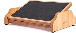 StrongTek Wooden Foot Rest Under Desk with Anti-Slip Surface, Rocking Foot Stool for Home Office, 30 Degree Tilt Angle Rocking Foot Stool, Foot Rest for Enhanced Circulation & Comfort