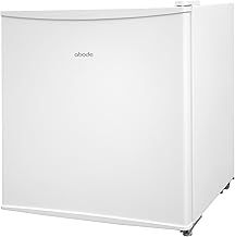 Table Top Mini Fridge White Freestanding 43 Litre Capacity with Reversible Door & Ice Box, Adjustable Feet & 1 Wire Shelf ATTF0E1W (White)