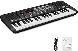MK-2 Mini Keyboard Piano, Electronic Keyboards with 37 Keys, 40 Songs, 200 Sounds, 200 Rhythms, Digital Piano with Midi Function, Portable Electric Piano(19.3 x 7.3 x 1.9")(Black)
