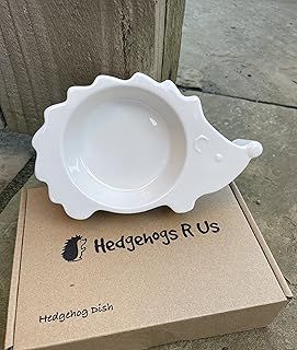 Hedgehog Bowl-Dish-Food-Water-Porcelain, White