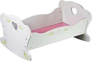 Bibi Doll - Dolls Wooden Rocking Cradle Cot Bed Doll Furniture Set For Baby Dolls and Reborn (Cradle)