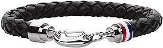 Tommy Hilfiger Jewelry Men's Braided Leather Bracelet - Available in Black or Brown