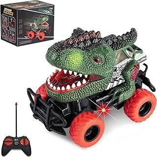 Delycazy Dinosaur Toys Cars for Kids Boys, Remote Control Car for Kids Toys Age 3 4 5 6 7 8 Year Old Boy Girl X-mas Birthday Gifts