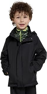 Mountain Warehouse Pakka Kids Waterproof Jacket and Overtrousers Set - Children Splash Pants with Front Pockets & Raincoat with Packaway Hood - Spring Summer, Wet Weather & Outdoors
