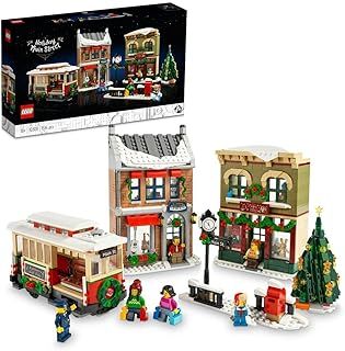 LEGO Icons Christmas Decorated Main Street 10308 Rare Item Christmas House Toy Rare Item, Gift for Adults, Decorative Living Room, Christmas Decoration