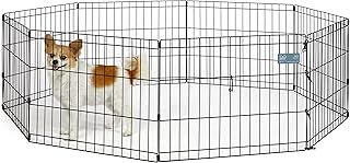 MidWest Homes for Pets Dog Exercise Pen & Playpen without a Door; 60.96 cm by 45.72 cm; Black E-Coated; 550-18