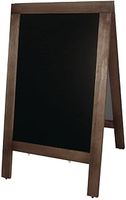 Olympia Pavement Board 1200 x 700 mm, Wood Framed, Size: L, Writing Surface: 860 x 560 mm, Fully Varnished Waterproof Frame, Foldable A-Frame Sign, Blackboard Sign, GG109