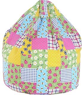 Cotton Patchwork/Ladybird Bean Bag Child Size