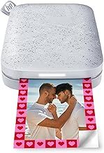 HP Sprocket 2x3 Inch Instant Smartphone Photo Printer -Portable Color Wireless Mobile Printer -Zink Sticky-Back Photos -Print from Compatible iOS & Android Devices with Bluetooth w/Fun App -Luna Pearl
