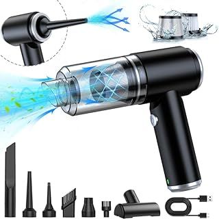 Handheld Vacuum Cleaner, 13000Pa Car Vacuum Portable Cordless, Rechargeable High Power Car Vacuum Cleaner & Air Duster, Cleaning for Kitchen, Car, Computer desktop, Pet, Home