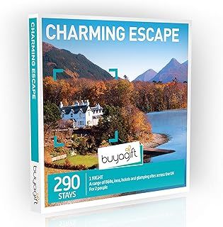 Buyagift 1-Night Charming Escape Gift Experience Box for 2-290 Hotel & Glamping Overnight Stays