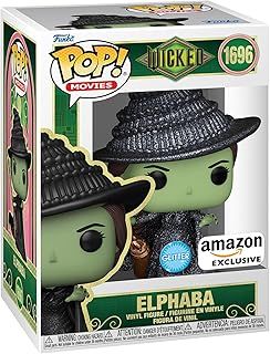 Funko POP! Movies: Wicked - Elphaba - Glitter - Amazon Exclusive - Collectable Vinyl Figure - Gift Idea - Official Merchandise - Toys for Kids & Adults - Movies Fans - Model Figure for Collectors