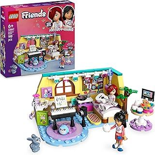 LEGO Friends Paisley’s Room Set, Creative Learning Toy for 6 Plus year Old Girls, with 2 Heartlake City Characters, a Bunny Figure, Instruments and Dolls' House Accessories 42647