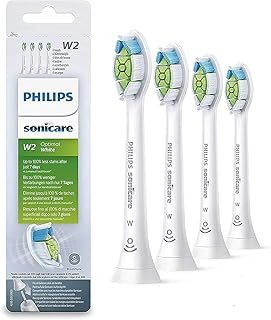 Philips Sonicare W2 Optimal White (was DiamondClean) interchangeable sonic brush heads HX6064/12 4-pack Standard size Click-on BrushSync mode pairing
