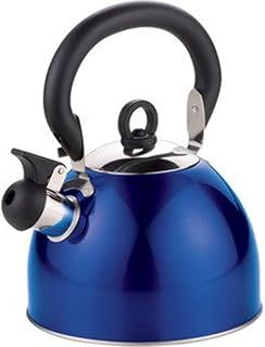 Prima Kitchenware 11172C 2.5Ltr S/S Whistling Kettle Metalic Blue, Stainless Steel, 7 Cups