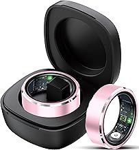 Smart Ring Fitness Tracker Heart Rate Monitor Sleep Tracker TikTok Control Fitness Rings Blood Pressure Blood Oxygen Pedometer Step Counter Health Smart Rings for Women Men with Charging Case