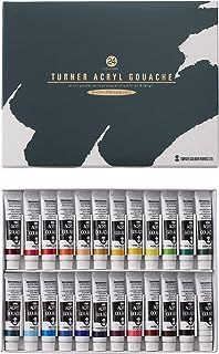 Turner acrylic gouache 24 colors set school (japan import)