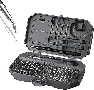 Adjustable Precision Screwdriver Set, Laptop Scredriver, JAKEMY 164 in 1 Professional Computer Repair Tool Kit with T5 T6 Torx Screwdriver for Phone/Glasses/Watch/RC Car/Xbox