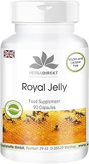 Royal Jelly Extract 4:1 from 2000mg Royal Jelly, Without Silicon Dioxide, 90 Capsules | HERBADIREKT by Warnke Vitalstoffe - German Pharmacy Quality