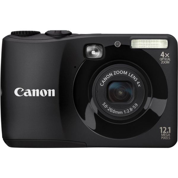 Canon PowerShot A1200 12 MP Digital Camera - Black (Renewed)