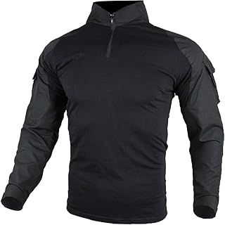 Tactical Combat Shirt, Ripstop Breathable Multicam T Shirt for Hunting Military Airsoft