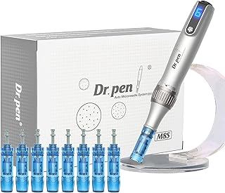 Dr.Pen Ultima M8S Microneedling Pen - Wireless Derma Pen for Face Body Beard Hair, Self-Care Gift for Women and Men - with 9 Cartridges and Storage Case