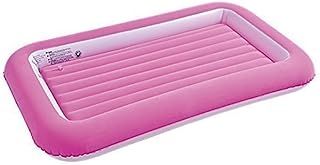 Childrens Kids Inflatable Safety Flocked AIRBED KIDDY Toddlers Camping Travel AIR Bed Mattress (Pink)