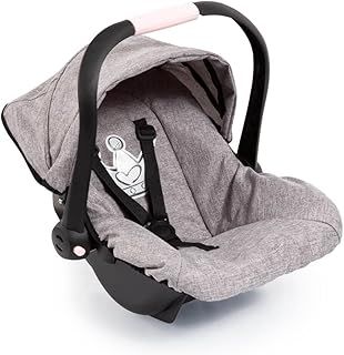 Bayer Design Dolls Car Seat, Suitable for 18 inch Dolls, Compatible with NEO Vario Pram, Grey, 3-6 Years