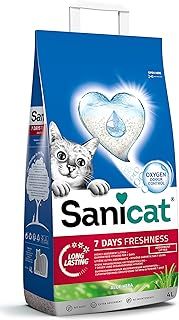 Sanicat - Classic cat litter with Aloe Vera | 7-day odour control | Fast absorption | product for your pet’s hygiene | Keep Your Home Clean | 4L capacity