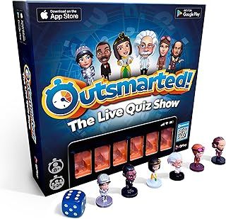 Outsmarted - The Live Quiz Show - 2025 Version - Remote Board Game - More than 10000 Multimedia Questions and Updates, Live TV Quiz Show, Family Game Night - Games for Adults, Teens and Kids - Ages 8+