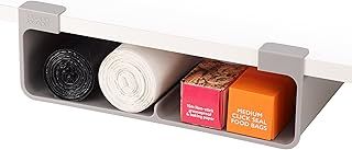 Joseph Joseph CupboardStore Under Shelf Storage Organiser, Larger Rolls/Boxes, 3M VHB Tape or Screws, Fits Units Over 33 cm Wide, Grey